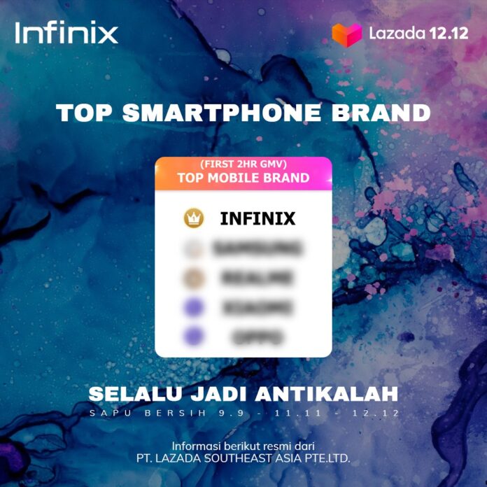 smartphone Infinix penjualan terbanyak harbolnas Lazada