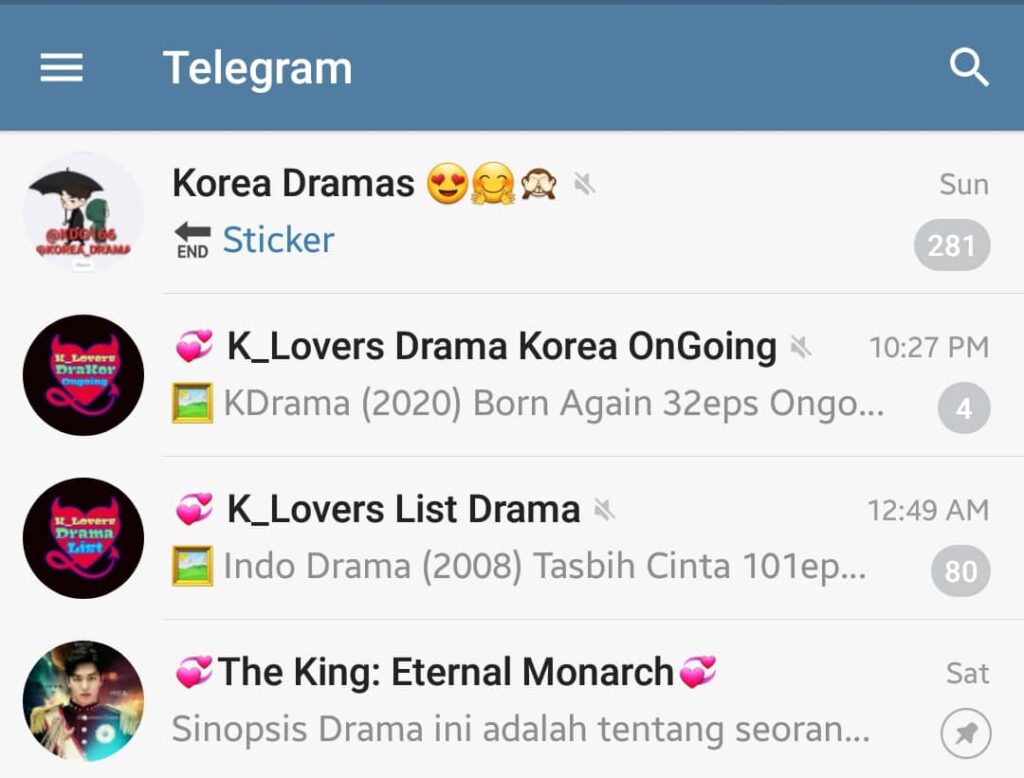 cara download drakor di Telegram